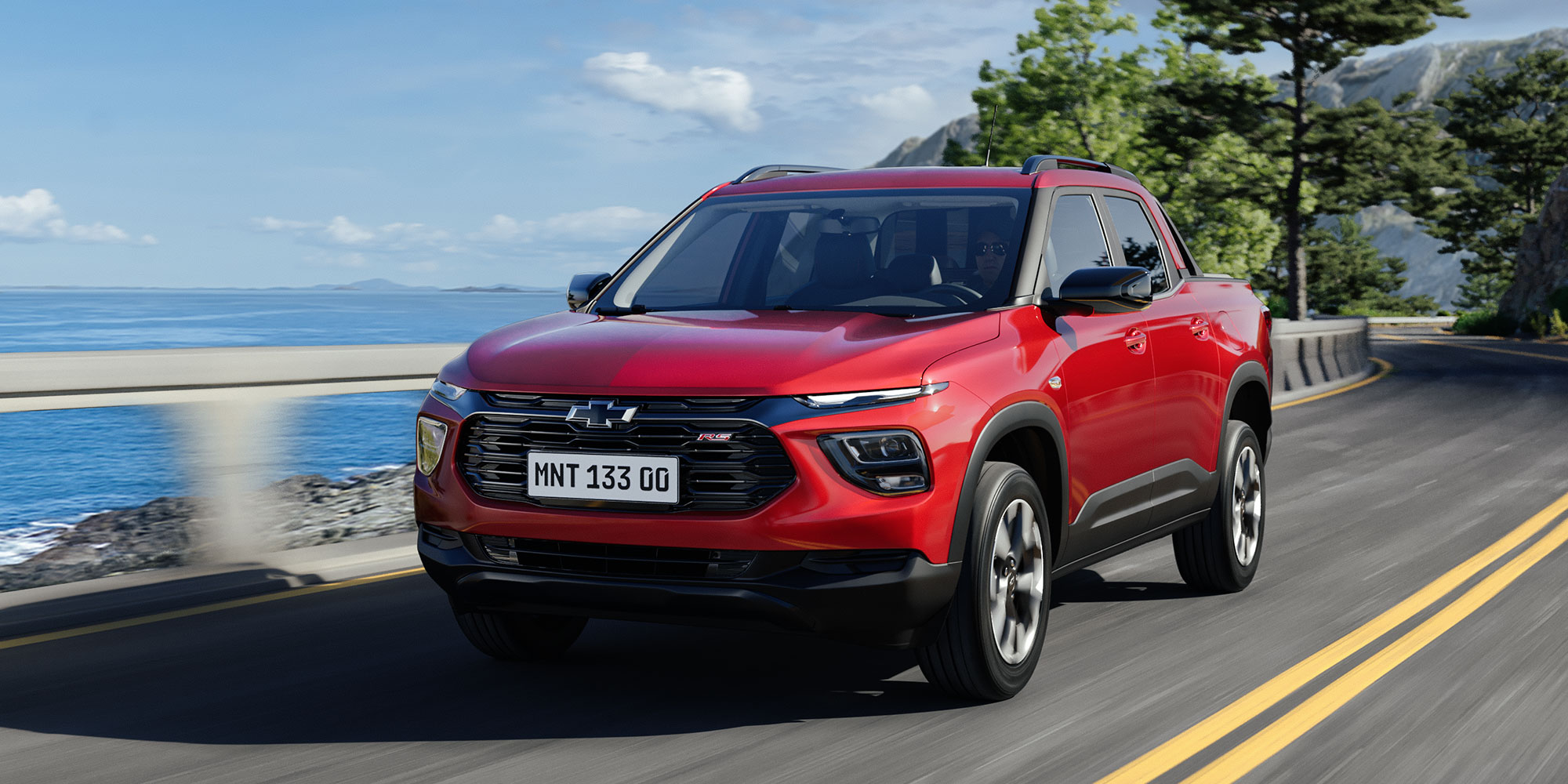 Chevrolet Montana RS en movimiento